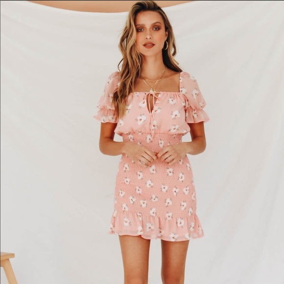 Born And Raised Shirred Mini Dress - Picture 3 of 6